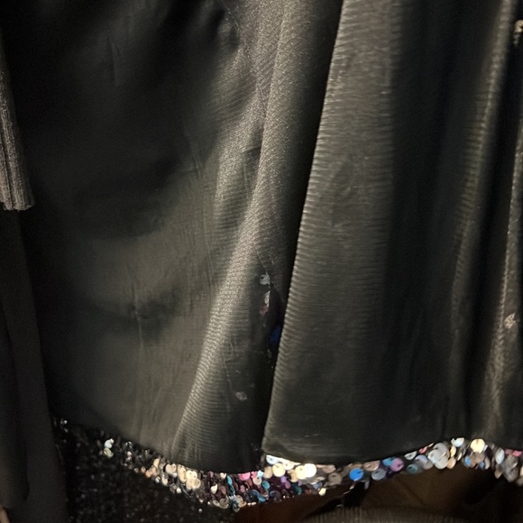 Sequin Open Front Cardigan with pockets - Picture 3 of 4